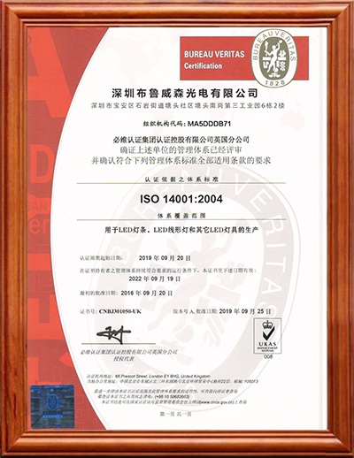 布鲁威森 ISO 14001 :2004